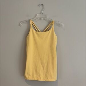 Athleta Girl Yellow Strappy Athletic Tank